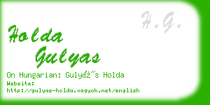 holda gulyas business card
